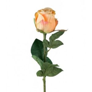 Rose stort hoved stilk 50 cm. Orange 9603-32