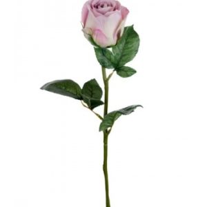 Rose stort hoved stilk 50 cm. Lilla 9603-40