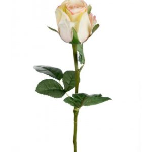 Rose stort hoved stilk 50 cm. Gul - rosa 9603-51