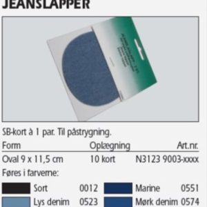 Jeanslapper 2 stk. sort 31239003