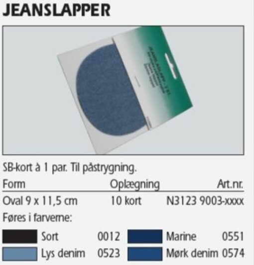 Jeanslapper 2 stk. sort 31239003